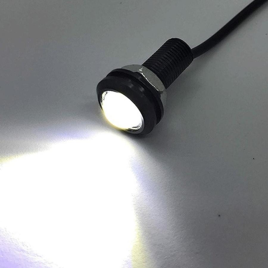 イーグルアイ 10個 セット デイライト Led スポットライト 車 防水 汎用 防水 12v 18mm Cob ホワイト 発光 固定タイプ 丸型 牛目 埋め込み 強力 送料無料 Goo0048 Googoogooヤフーショップ 通販 Yahoo ショッピング