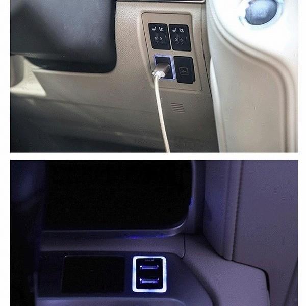 USBポート 埋め込み スイッチホールパネル 車 USB電源増設 トヨタ用Aタイプ 急速充電 QC3.0A搭載 LED点灯｜ggg｜08