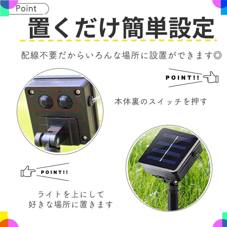 イルミネーション ソーラー イルミネーションライト 屋外 電気代