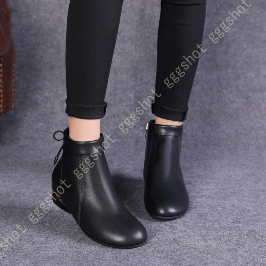 買取 オンライン 美脚 ブーツ ミドルブーツ レディース 太ヒール チャンキーヒール Puレザー ツヤ感 ラウンドトゥ 細身 おしゃれ オトナ 安定感 走れる ショートブーツ 防寒 直販限定 Www Superavila Com