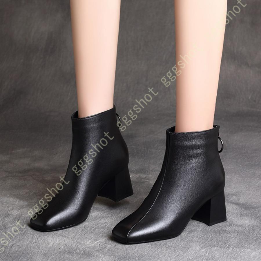 元の価格 チャンキーヒール スクエアトゥ ショートブーツ レディース レディース靴 太ヒール 袴 ブーツ ハイヒール 痛くない ブーティ 幅広 歩きやすい 美脚 黒 取寄せ可 Www Superavila Com