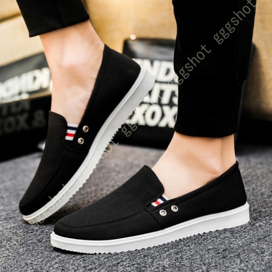 ビジネスシューズ 靴 キャンバス スリッポン ローファー メンズ ハイカット 防滑 春秋 デッキシューズ ドライビングシューズ カジュアル 紳士靴 四季通用 大人 K2ey7ijujm Iuu Org Tr