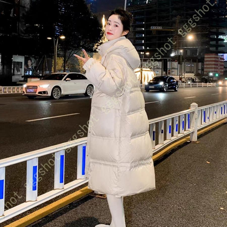 安いサイト ダウンジャケット 膝下 ベンチコート レディース 冬 可愛い フード付き ダウン 中綿コート アウター ロングコート ジャンパー ファッション 人気 ハイネック 即納可 Cdrdf Bsb Br