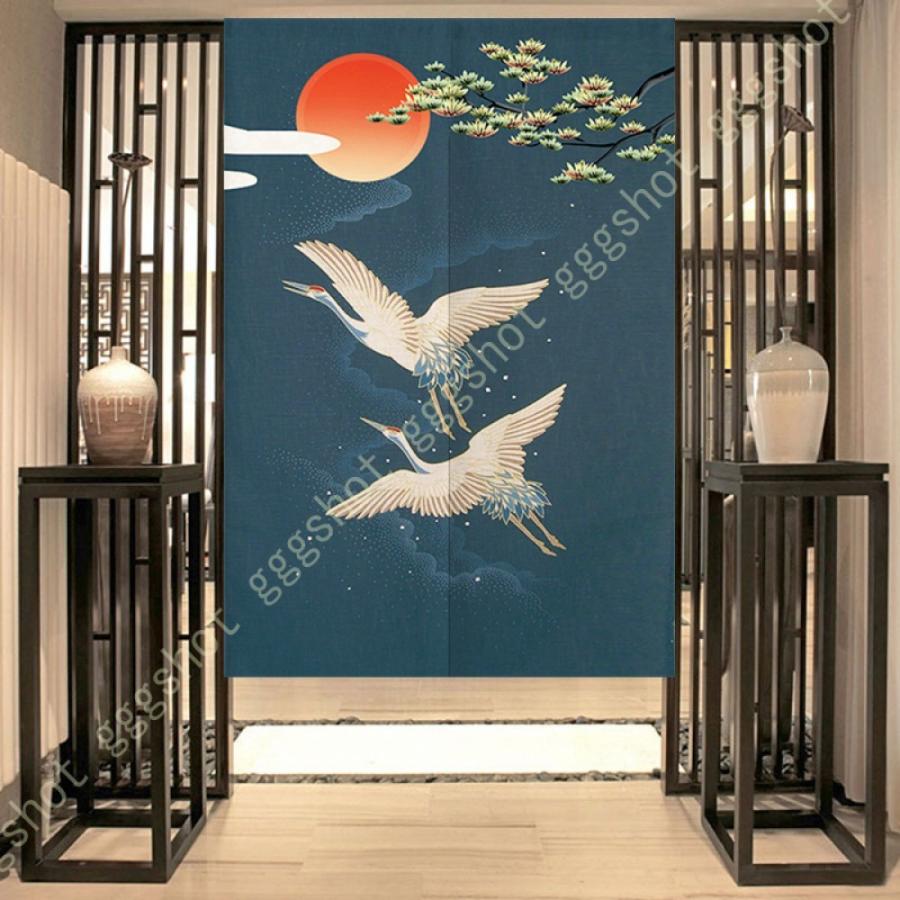 売れ筋ランキングも 間仕切りカーテン キッチン 玄関用 おしゃれ 飾り ドアカーテン のれん 突っ張り棒なし 冷気遮断 断熱 遮光 水墨画 中国風 エスニック アニマル柄 暖簾 のれん カラー カラー 3 Www We Job Com