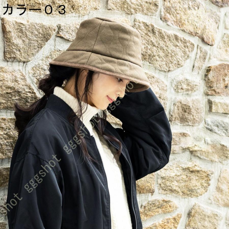 バケットハット キルティングバケットハット 帽子 ハット 秋冬