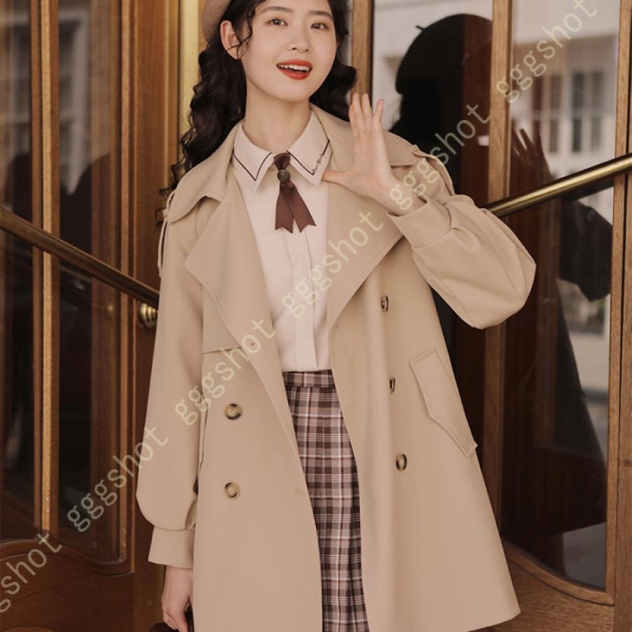 美品 コート レディース ジャケット ショート丈 スプリングコート ショートコート ベルト付き トレンチ 大きいサイズ ベルト付きベルト トレンチコート アウター トレンチコート カラー カーキ 1 Www Gatorheatandair Com