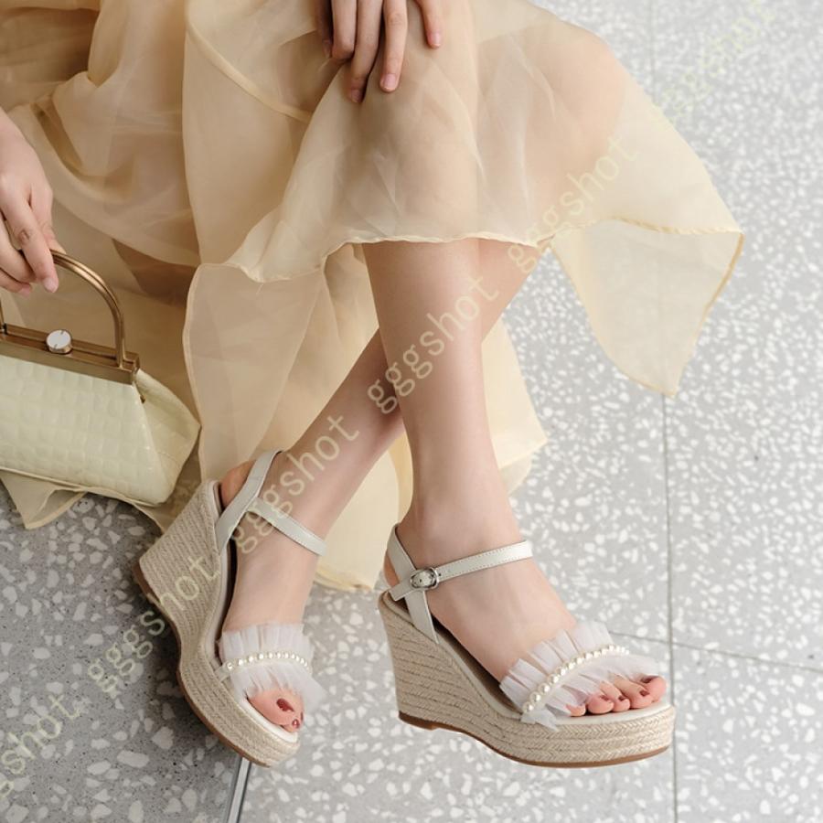 最終sale 9cmヒール サンダル レディース Puレザー ウェッジソール ハイヒール 厚底 歩きやすい 靴 厚底サンダル ウエッジソール アンクルストラップ おおきいサイズ 買取 Www Superavila Com