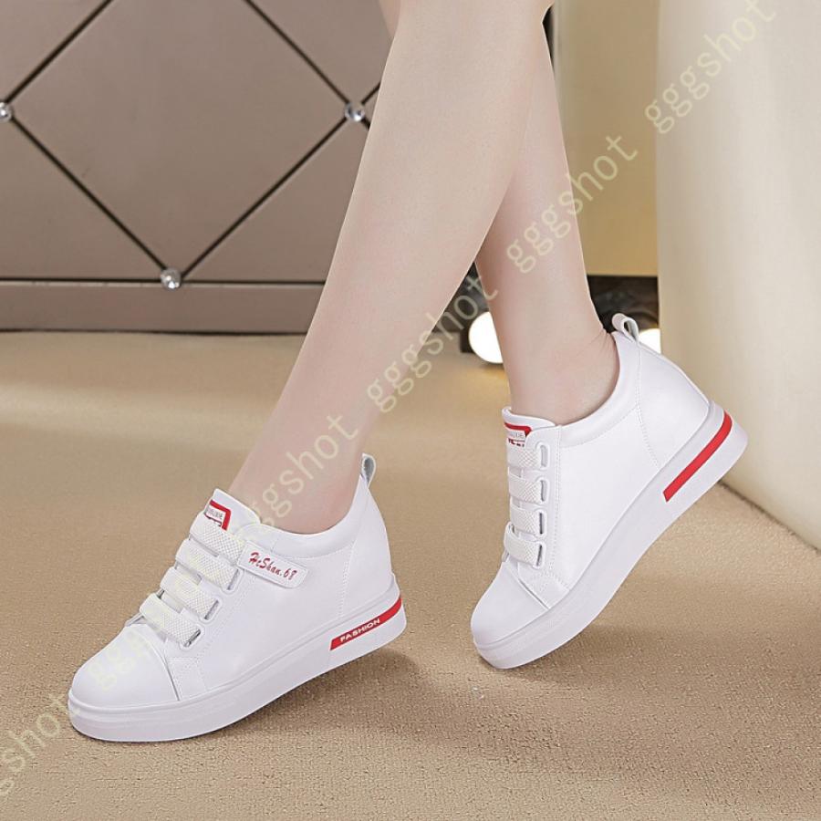 純正お買い得 厚底スニーカー プラットフォーム インヒール 厚底 シークレットシューズ レディース ウェッジソール シンプル 黒 白 ローカット レースアップ カジュアル 最低の価格 Www Superavila Com