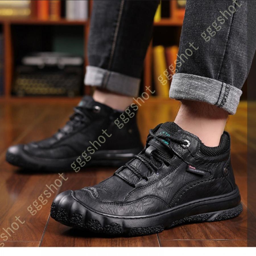 市場 メンズ 冬用 作業靴 スノーブーツ ショットブーツ