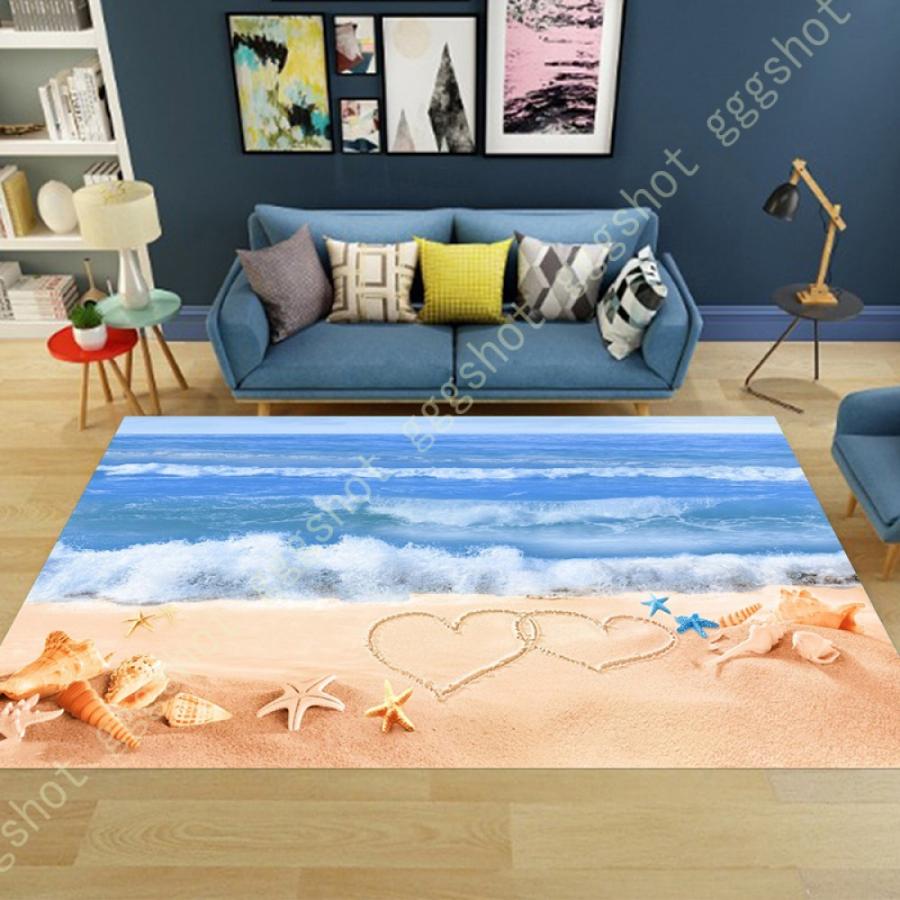 フラワーオブライフ カーペット160*230cm 北欧 ラグ 洗える 抗菌防臭耐