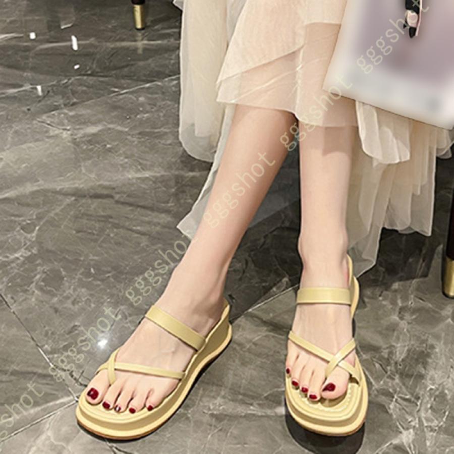 厚底 ビーチサンダル 歩きやすい 軽い ウェッジソール サンダル レディース トングサンダル カジュアル 6センチヒール 可愛い 夏 ファッション 痛くない Suvjdbei1c ファッション Urbanoeng Com Br