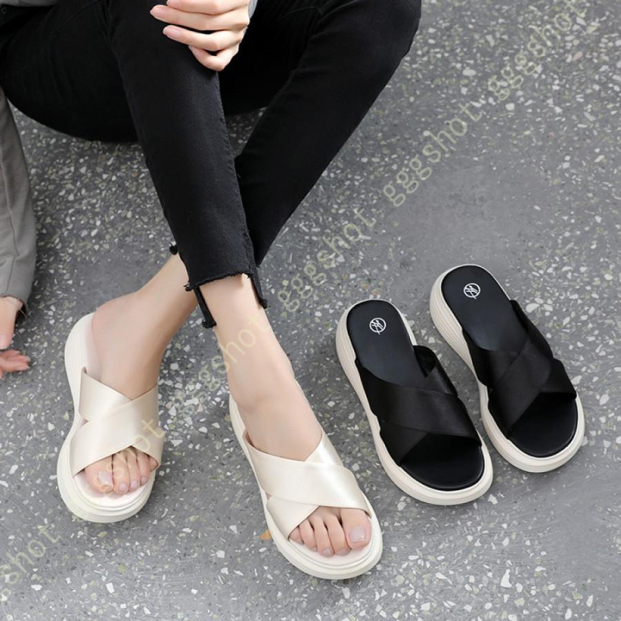 プレゼントを選ぼう ミュール サンダル 人気 かわいい オフィス 職場 ヒール 疲れない 厚底 クロスベルト 布 疲れにくい シューズ オフィスサンダル つっかけ レディース サンダル ミュール オフィスサンダル つっかけ レディース サンダル ミュール