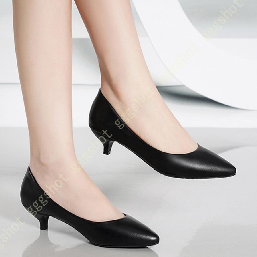 ローヒール パンプス レディース ミドルヒール ピンヒール パーティーシューズ 結婚式 大きいサイズ 小さいサイズ 靴 スムース調 パンプス 痛くない 大人 靴 人気ブランドの