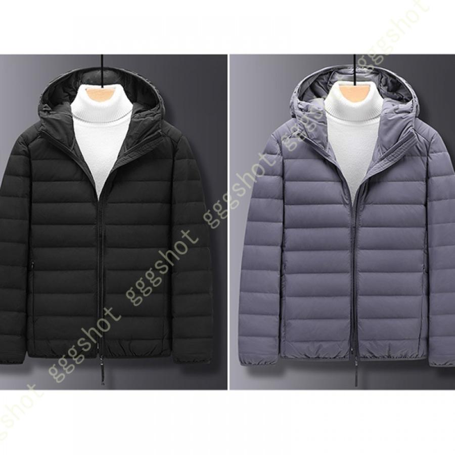 ダウンコート カジュアル ダウンジャケット 男性用 冬服 メンズ 冬用 メンズファッション ビジネス カジュアル 紳士服 コート スリム 防寒 フード付き 柔らかい 大きいサイズ Gggshot 防風 G4d 2b J2seey 暖か 冬服