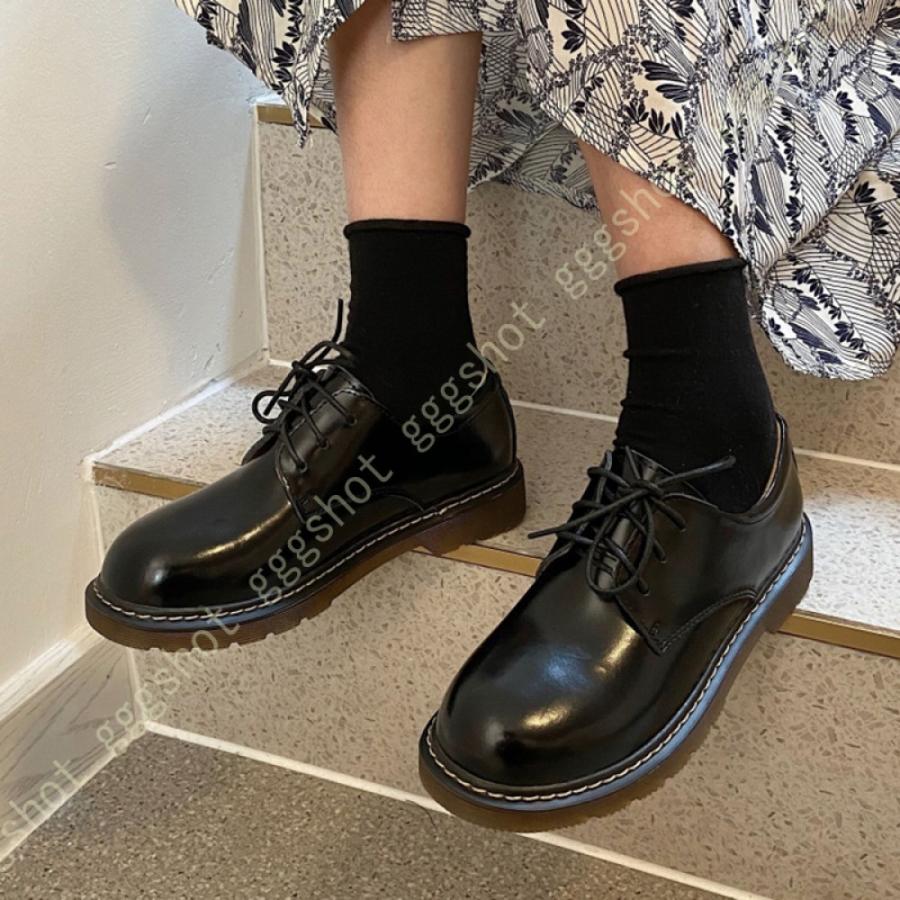 わけあり並の激安価格 マーチンシューズ 革靴 レディース マニッシュシューズ メンズライク シンプル 本革 レザー 撥水加工 レインシューズ 通学 通勤 フォーマル カジュアル 入学式 初回限定 Helpit Me