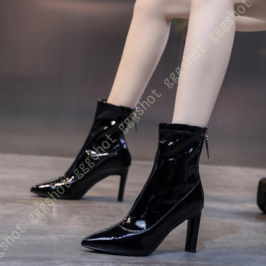 アウトレット大特価 ポインテッドトゥ ブーティー ハイヒール ピンヒール レディース ショートブーツ ブーツ ヒール 歩きやすい 黒 8cm ヒールブーツ 疲れない 痛くならない 靴 ショッピング人気商品 Shirleyryan Ca