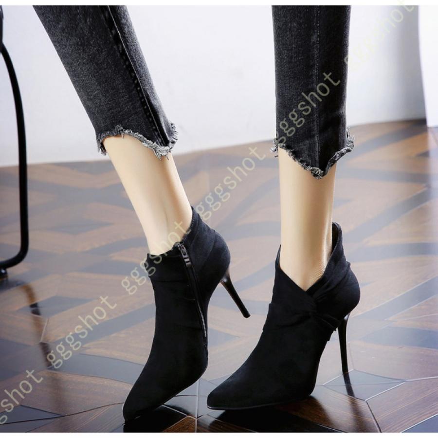 販売商品の販売 通勤 ブーティ ピンヒール アンクルブーツ サイドファスナー 履きやすい 小さいサイズ 大きいサイズ ショート丈 リボンブーツ おしゃれ かわいい 女性 婦人靴 安い セール オンライン Shirleyryan Ca