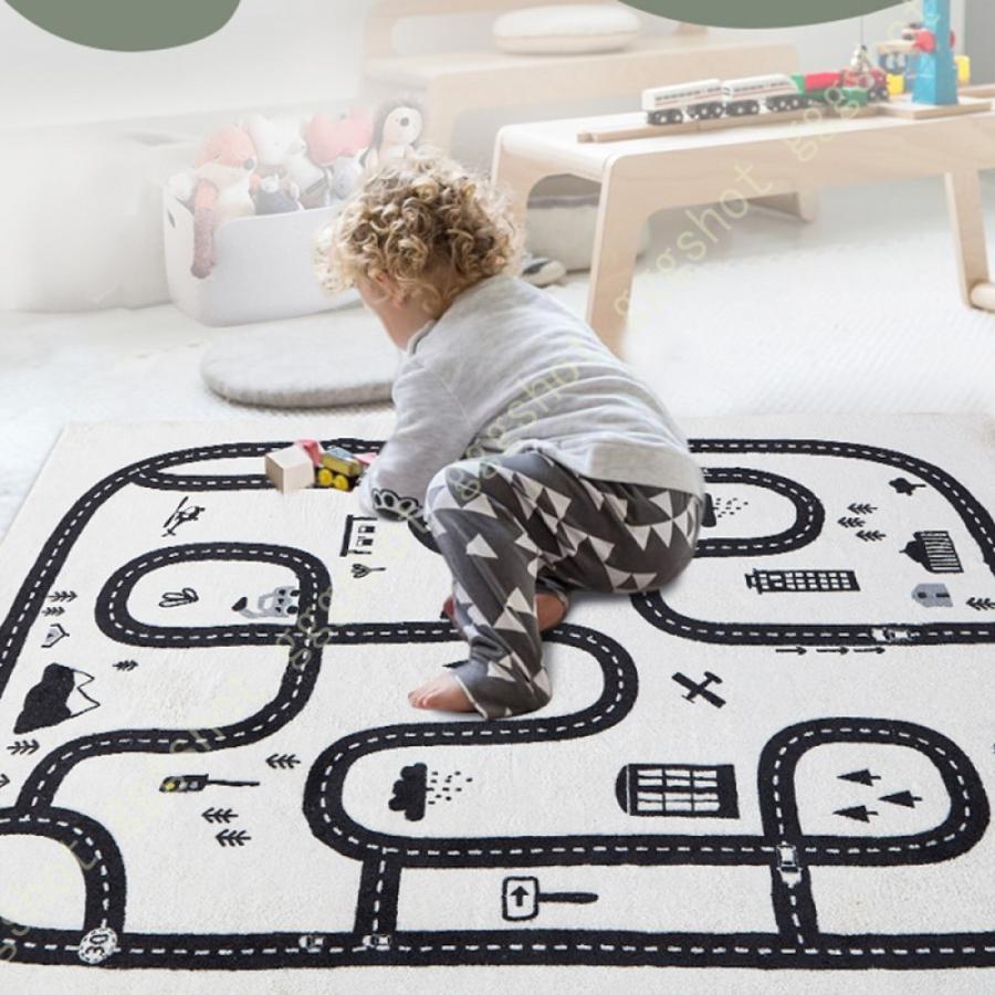 新作からsaleアイテム等お得な商品満載 家具 インテリア キッズマット ラグ 子供 カーペット プレイマット 道路 キッズマット ラグ 子供 カーペット プレイマット 道路 ロードマップ 地図マップ 知育玩具 子供部屋 ベビー 知育 フロアマット 滑り止め 優しい肌触り