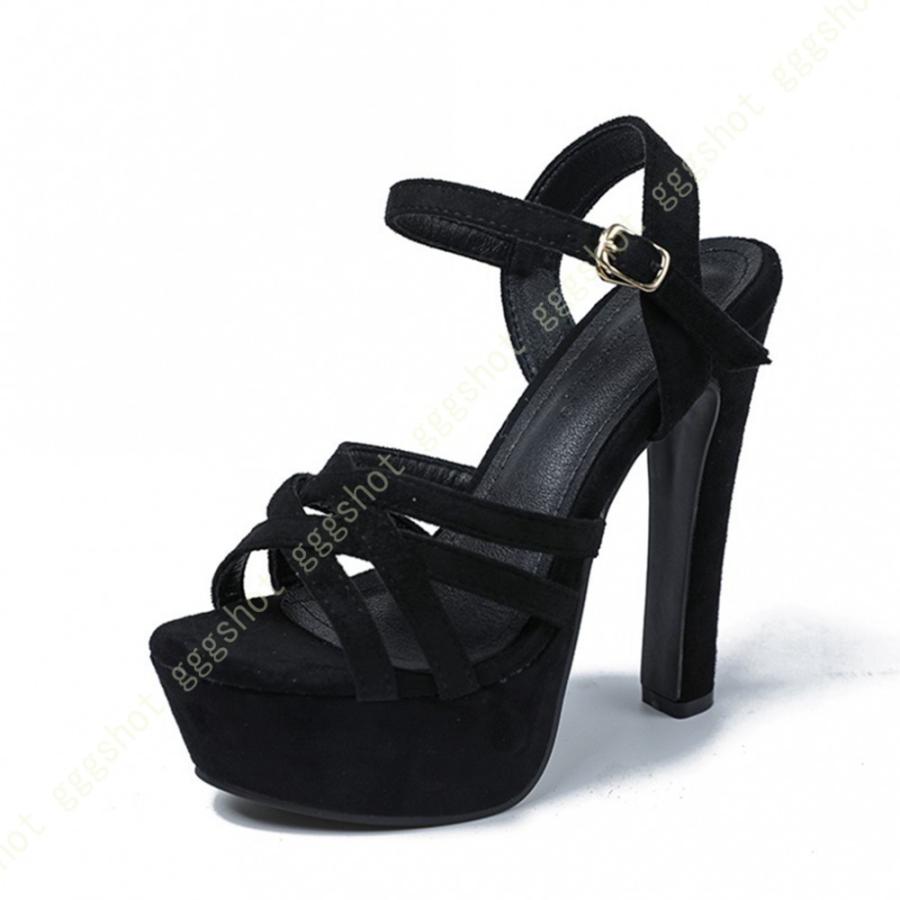 限定価格セール パンプス 厚底 結婚式 小さいサイズ プラットフォーム サンダル キャバ スエード オープントゥ 太ヒール ヒール14センチ チャンキーヒール ハイヒール パンプス サイズ 23 0cm Www We Job Com
