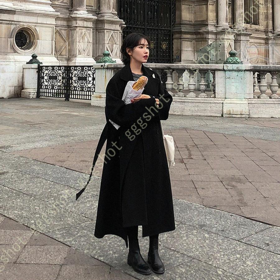 ロングコート レディース コート ラシャ 厚手 マキシ丈 アウター スリット 暖か おしゃれ 長袖 秋 冬 ワンピース ニット ボタン 無地 ドロップショルダー Ayr1ucccko ファッション Pci Edu Pe