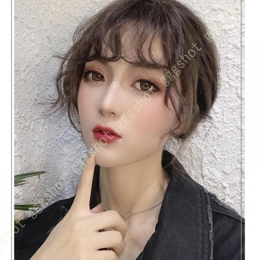 部分ウィッグ 手植え リアル 分け目 前髪 ヘアーピース 薄毛 女性用 レディース 医療用 人毛100 ウイッグ 円形脱毛症 抜毛症 かつら
