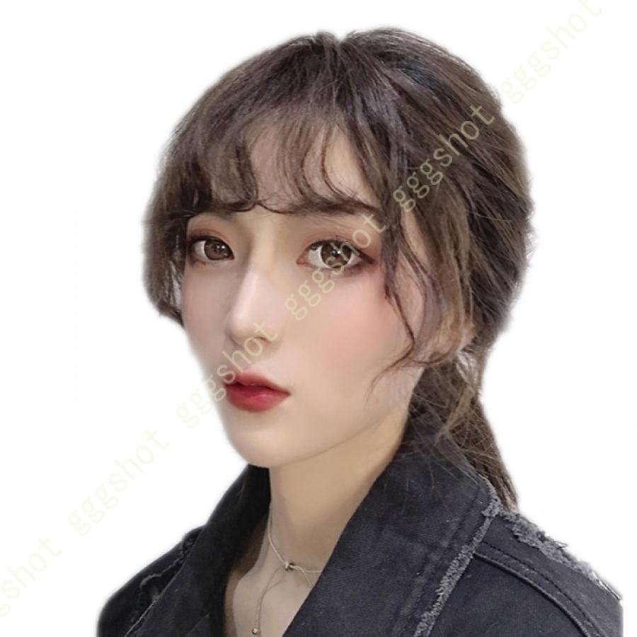 部分ウィッグ 手植え リアル 分け目 前髪 ヘアーピース 薄毛 女性用 レディース 医療用 人毛100 ウイッグ 円形脱毛症 抜毛症 かつら