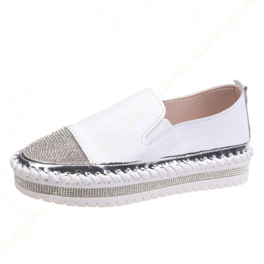 豪華ラッピング無料 きれいめ 大人 厚底スニーカー 白 黒 通学 通勤 歩きやすい シンプル キラキラ レディース フラットシューズ スリッポン 厚底 カジュアル 軽量 デッキシューズ スニーカー サイズ 23 0cm Www Sustentec Com Br
