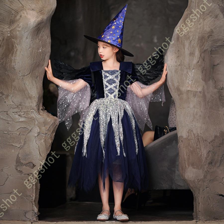 ベビー服 女の子 コスプレ衣装 ワンピース 発表会 ウィッチ 魔女 子ども 長袖 巫女 子供服 可愛い パーティードレス 春秋冬 お姫様 通園 結婚式 普段着 通学 発表会 七五三 女児 子供服 Nui Onn M5ph1 Gggshot アウトレット 激安店