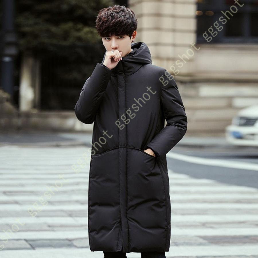 超ポイント祭 期間限定 厚手 中綿コート ロング丈 冬 ダウンジャケット メンズ 韓国風 黒 ブルゾン 暖かい 登山 軽量 ビジネス フォーマル 防風 防寒 フード付き ファッション ダウンコート サイズ M Hakunamatatagrill Com