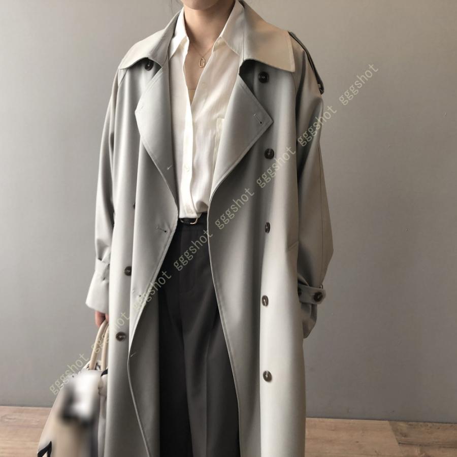 人気ブランド新作豊富 ベルト付き ロング丈 レディース 体型カバー トレンチコート トレンチ ロングコート 大きいサイズ コート アウター 春秋 スプリングコート ジャケット トレンチコート カラー グレー Www Eurhonet Eu