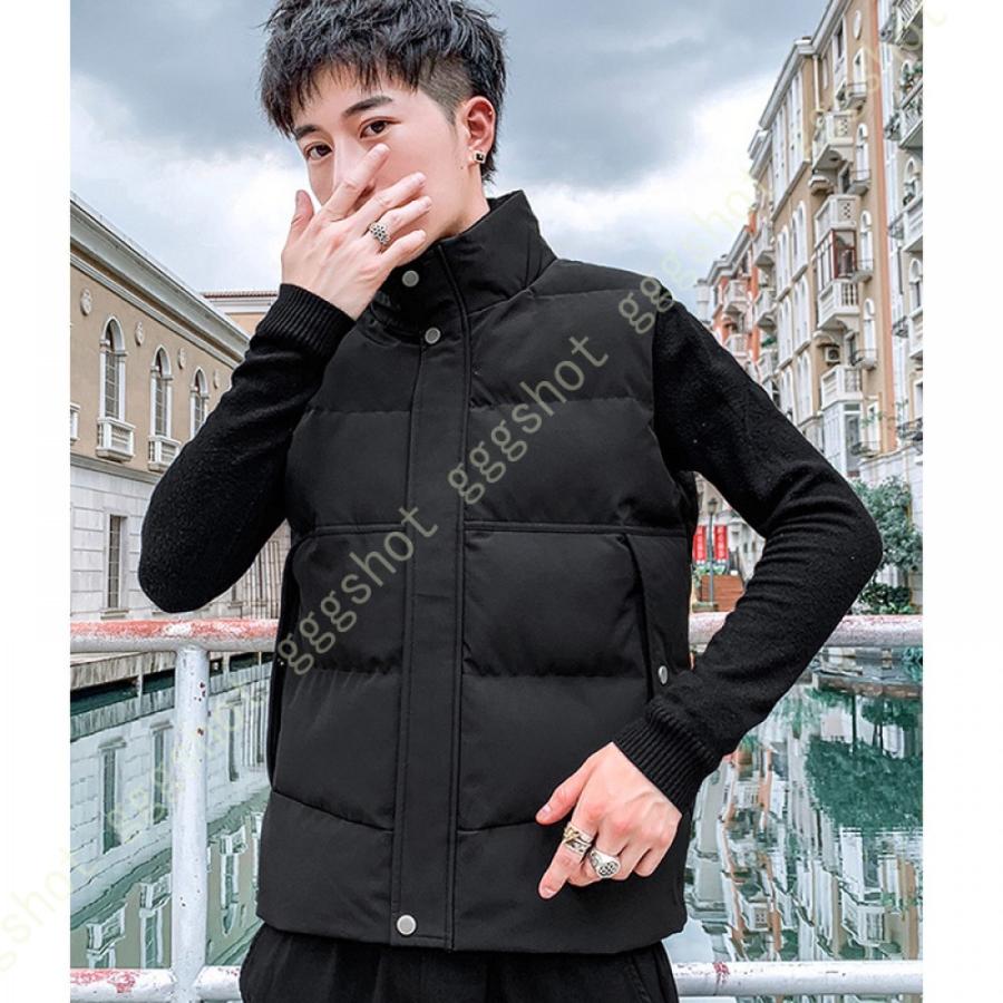 本日特価 ジャケット ダウンベスト メンズ 暖かい 軽量 防風 防寒 中綿ベスト ダウンベスト メンズ 暖かい 軽量 防風 防寒 中綿ベスト ふわふわ インナーダウン 綿入れ シンプル 無地 秋 冬 黒 ハイネック 大きいサイズ アウター ベスト Www Threeriversofs Com