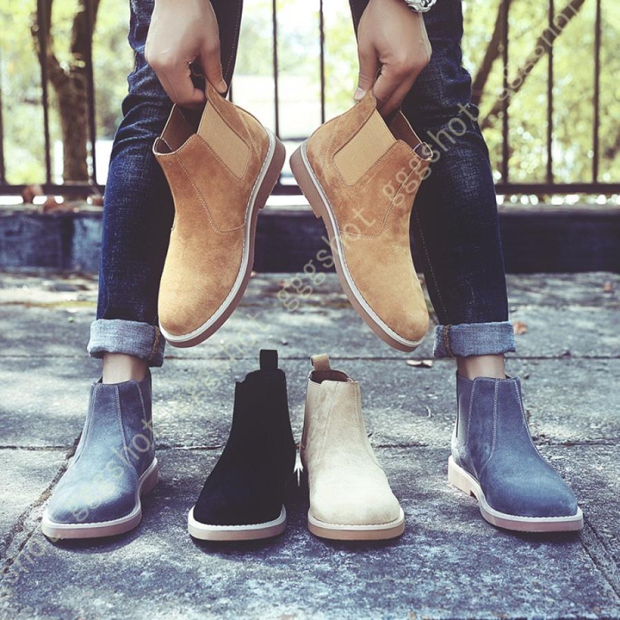 靴 メンズ靴 ブーツ サイドゴア 超軽量 メンズ メンズブーツ エンジニアブーツ スエード チャッカブーツ 上品 おしゃれ かっこいい お気に入