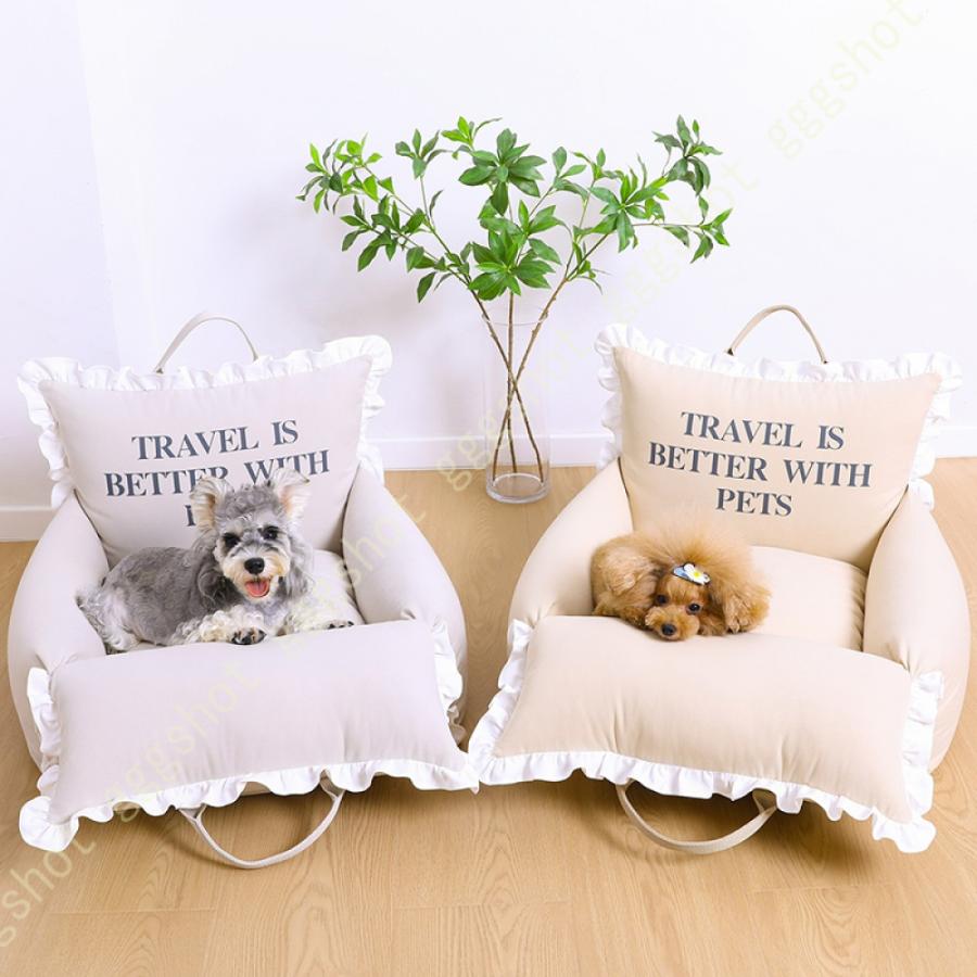 ペット用ドライブベッド 車 ペットシート ペットソファー 犬 中型犬 犬猫クッション ドライブベッド 2way 車用 夏用 ペットベッド ペットソファ ドライブ用品 