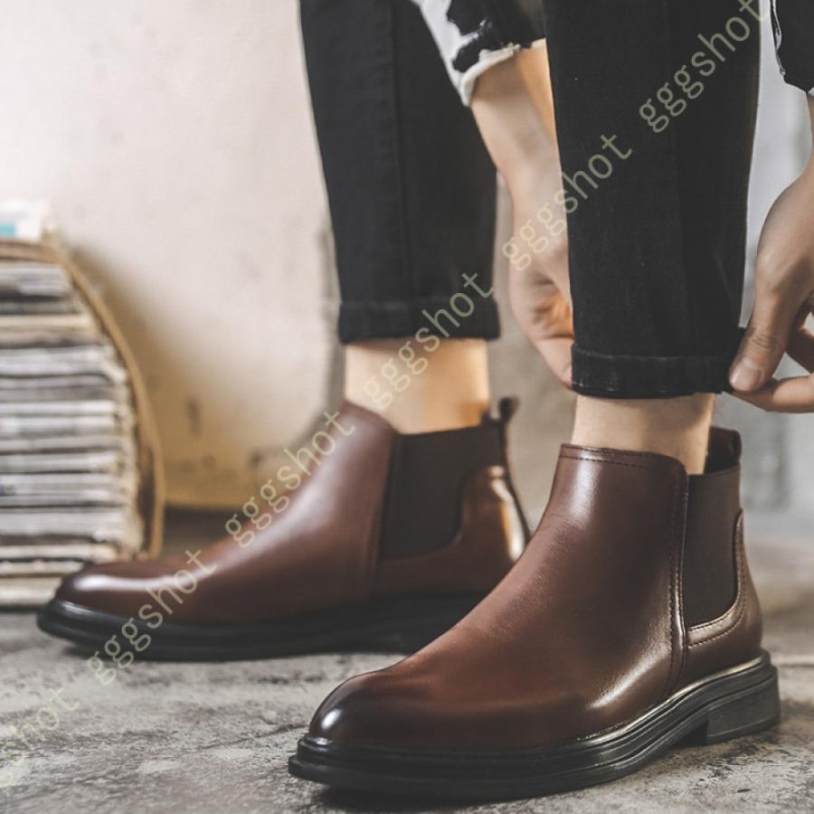 Web限定カラー ビジネスシューズ ブーツ チェルシーブーツ 春夏秋冬 ファッション 卒業式 紳士 日常着 梅雨対策 柔らかい 滑り止め 本革 革靴 メンズ サイドゴア チェルシーブーツ ビジネスシューズ ブーツ メンズ サイドゴア ブーツ Postetelecom Gouv Cg