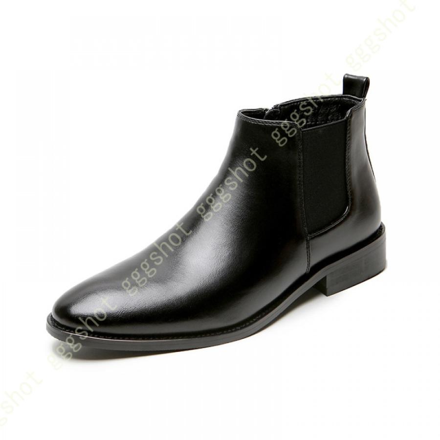 メンズブーツ 高級靴 カジュアルシューズ メンズ ワークブーツ スリッポン チェルシー 靴 シューズ サイドジップ クッション性 履きやすい 通気 キレイめ サイドゴアブーツ サイズ 27 0cm Campaign Gaia My