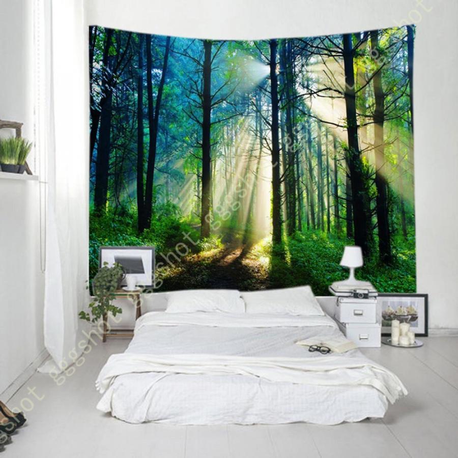 タペストリー 森林柄 林 森林 木漏れ日の森 渓流 森の中 北欧風 リネン 多機能 部屋や窓の飾り リビングルーム インテリア 個性ギフト 装飾布 クラシック タペストリー ご注文後のキャンセルはお受けいたしかねます 確認済み Barrancaspasodelrey Com