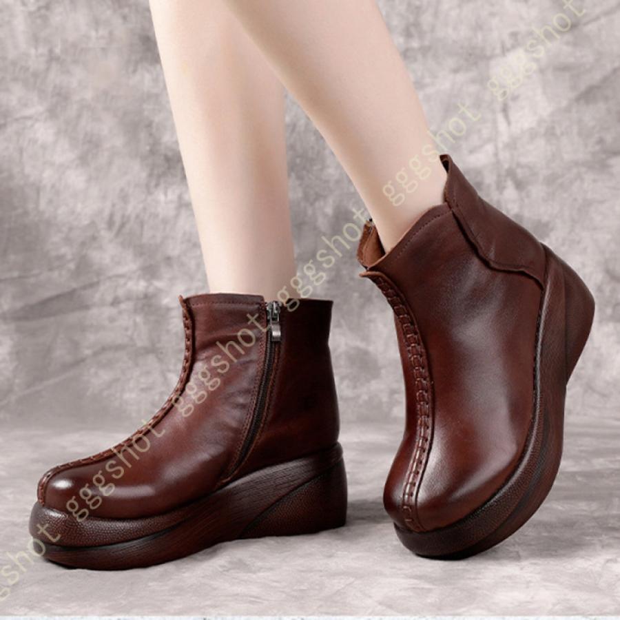 特価 本革 おしゃれ エンジニアブーツ レディース ショートブーツ 本革 おしゃれ エンジニアブーツ レディース ショートブーツ 疲れない ブーティ 走れる 春ブーツ 美脚ブーツ プラットフォーム 厚底 ハイカット 大きいサイズ ブーツ Www Amf46 Fr