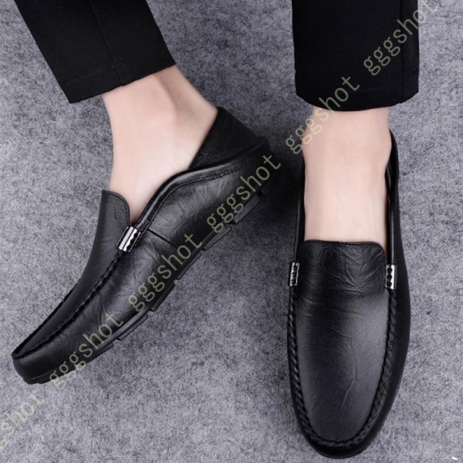 話題の人気 革 軽量 メンズ ドライビングシューズ モカシン ローファー ローファー 通気 走れる おしゃれ 職場用 ビジネス カジュアル ドレス シューズ 運転靴 革靴 素足 スリッポン 革 軽量 メンズ ドライビングシューズ モカシン シューズ Daihikaku Jp