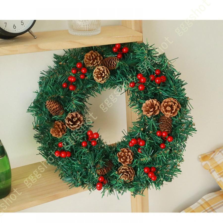 クリスマスリース クリスマス花輪 ドア 玄関 庭園 壁飾り ガーランド オーナメント デラックスリース かわいい ゴージャス 松かさ ナチュラルリース 結婚式 Mclcec1ypc 花 ガーデニング Kccc Uk