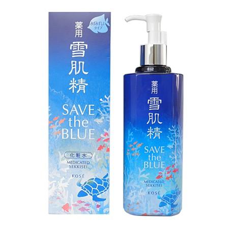 【国内正規品】【外箱不良】コーセー 薬用 雪肌精 ＜2017限定 「SAVE the BLUE」 デザイン ボトル＞ （化粧水） 500ml｜ggking