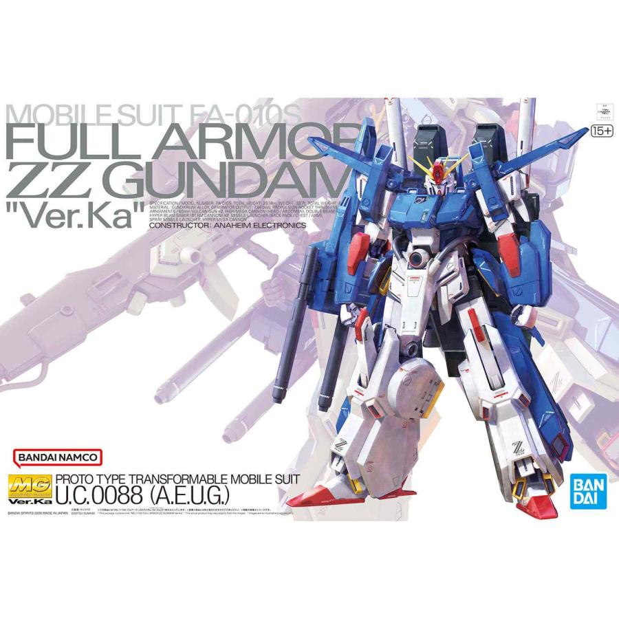 MG 1/100 フルアーマーZZガンダム Ver.Ka [機動戦士ガンダムZZ