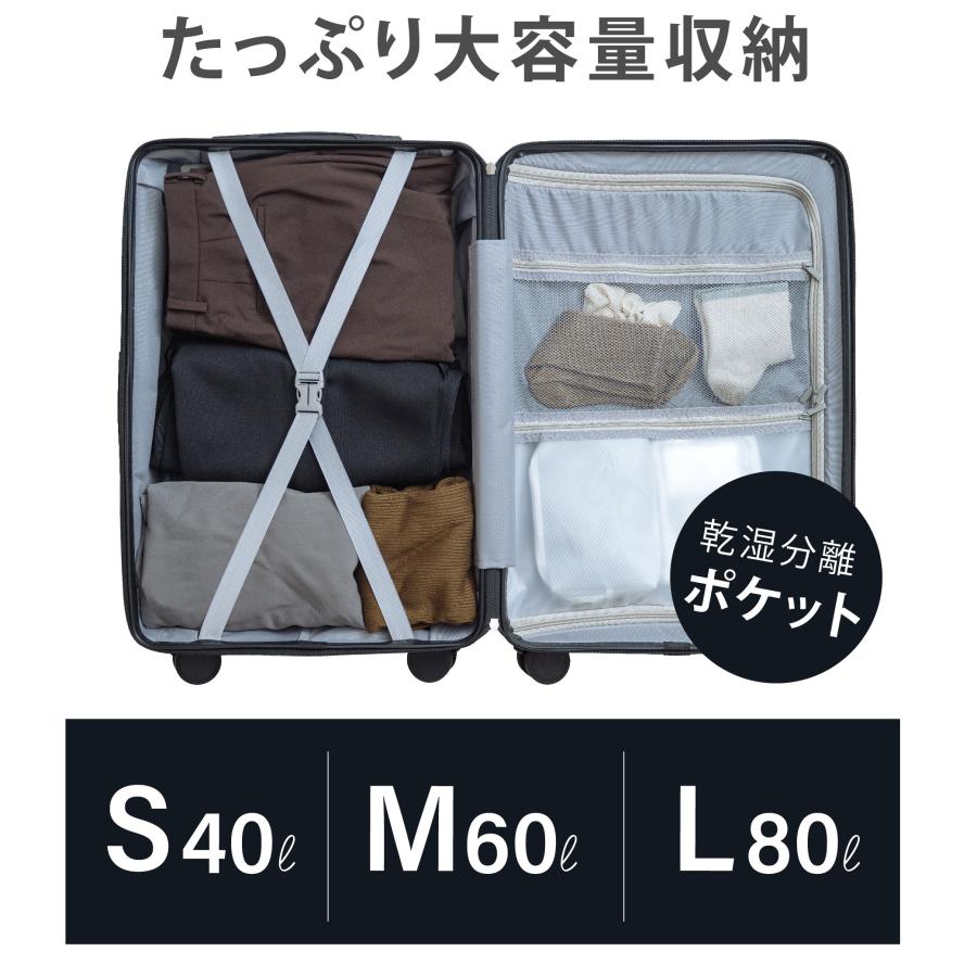 スーツケース キャリーケース 機内持ち込み 収納ポケット USB