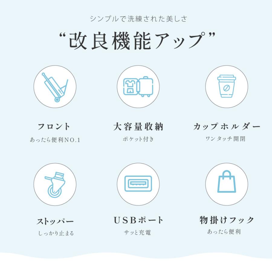 前開き スーツケース USBポート付き キャリーケース Sサイズ キャリー