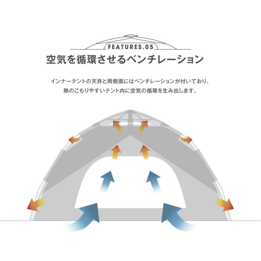 South Light テント ポップアップテント ワンタッチテント 1人用 2人用