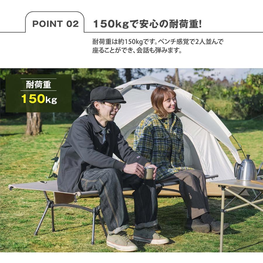 South Light グレー コット South Light コット キャンプ アウトドア ベッド 組立簡単 ハイ/ロー