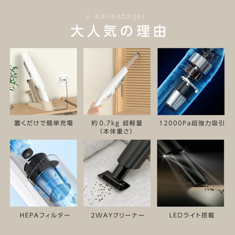 掃除機 サイクロン コードレス ハンディー クリーナー 12000pa 4 掃除機 サイクロン コードレス ハンディー クリーナー 12000pa 4
