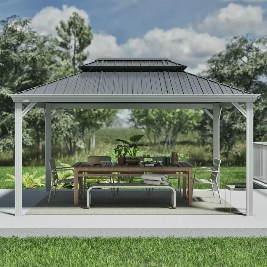 SOJAG ソジャグ メッシーナ ガゼボ サンシェルター 10×14ft ホワイト