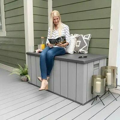 LIFETIME 150ガロン デッキボックス

　コストコ Lifetime Outdoor Storage Deck Box – 150 Gallon | Costco