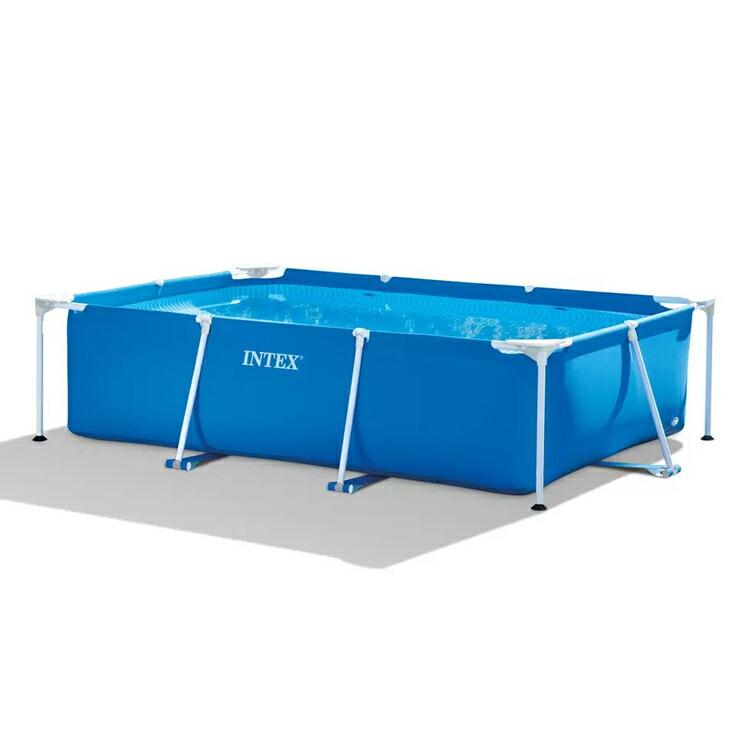 INTEX インテックス フレームプール 3m×2m×75cm 長方形 大型 ビニール