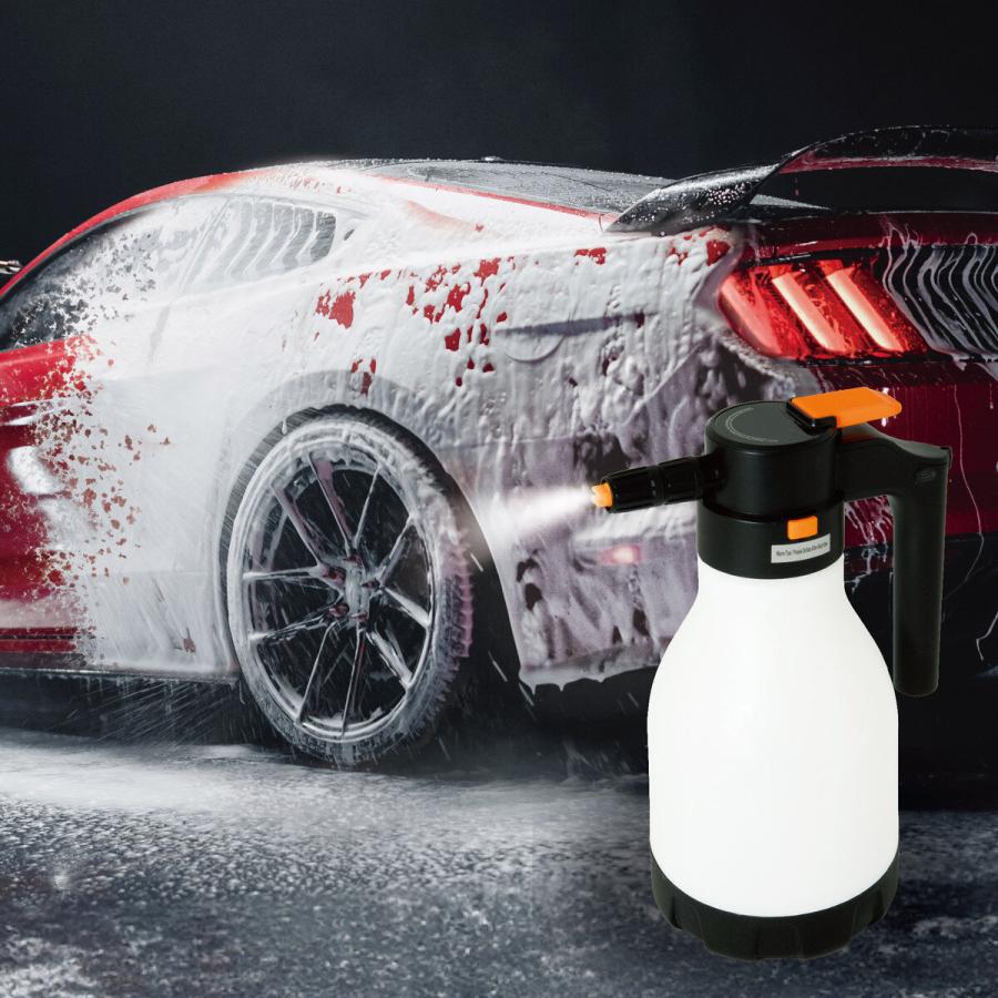 洗車用 電動蓄圧 充電式 フォームガン 2L Knotia Vita 電動フォーム